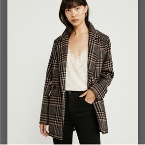 Abercrombie and Fitch plaid blazer coat. Size XS. Perfect condition!